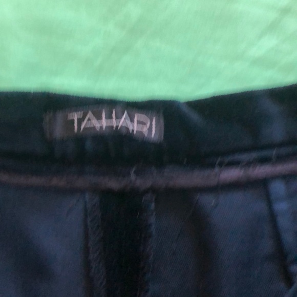 Tahari Black Straight Leg Pants - Picture 3 of 5